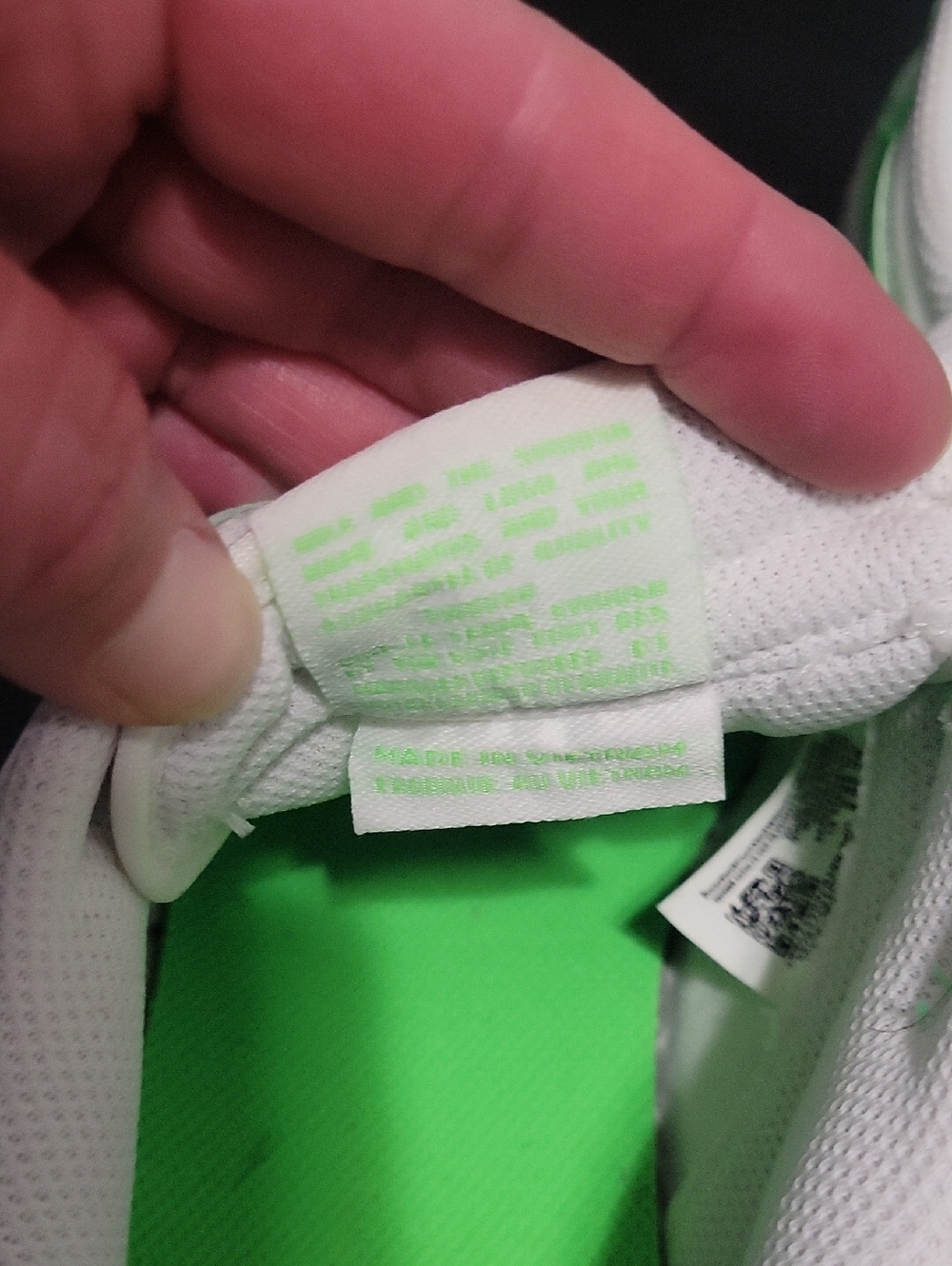Nike Wimens Dunks Low-Top Sneakers in White and Neon Green 9.5 I - Picture 5 of 6